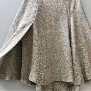 LUCA LUCA Wool Blend Tweed Split Layered Skirt